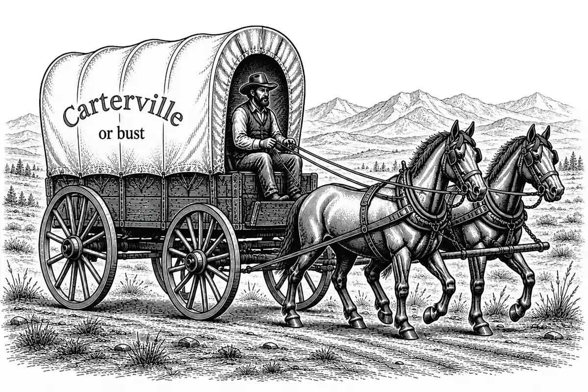 Caterville or Bust Site Logo